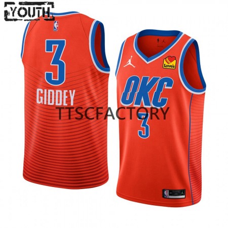 Canotte Bambino Oklahoma City Thunder Josh Giddey 3 Nike 2022-23 Statement Edition Arancia Swingman